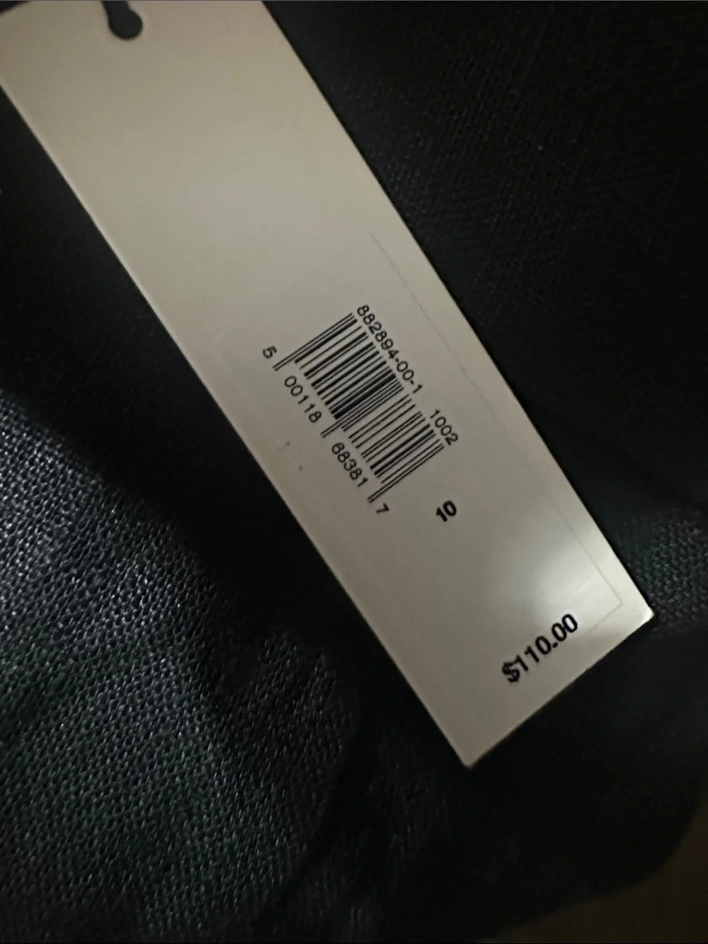 NWT! Banana Republic Black Lina Slim Linen Pant  882894 🖥️8️⃣